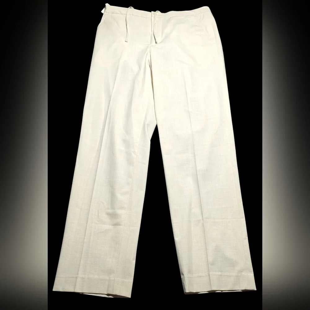 J.Ferrar Men's Regular Fit Drawstring Pants Flat Front Size 36L